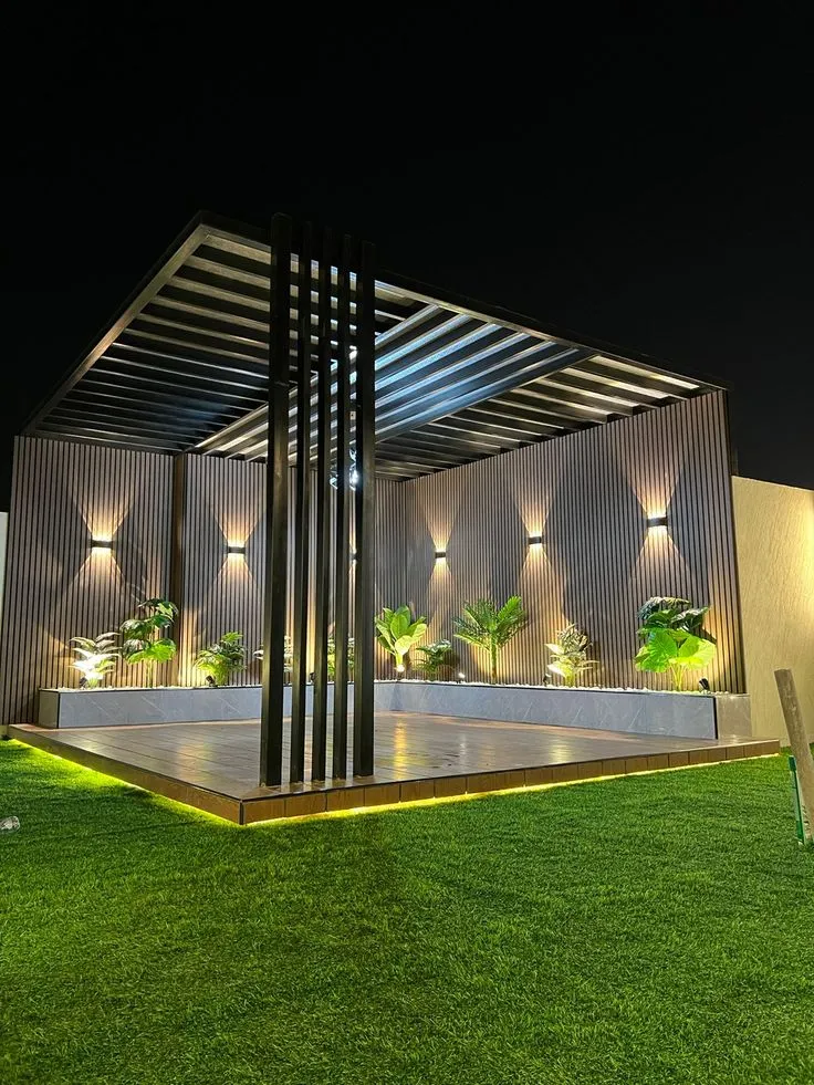 تركيب برجولات حدائق الرياض تصاميم حديثة