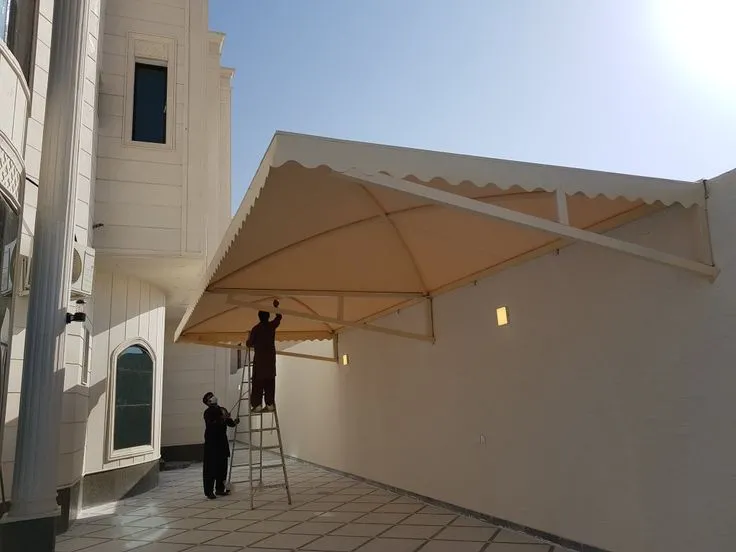 ورشة تفصيل مظلات PVC بأسعار مناسبة بالرياض