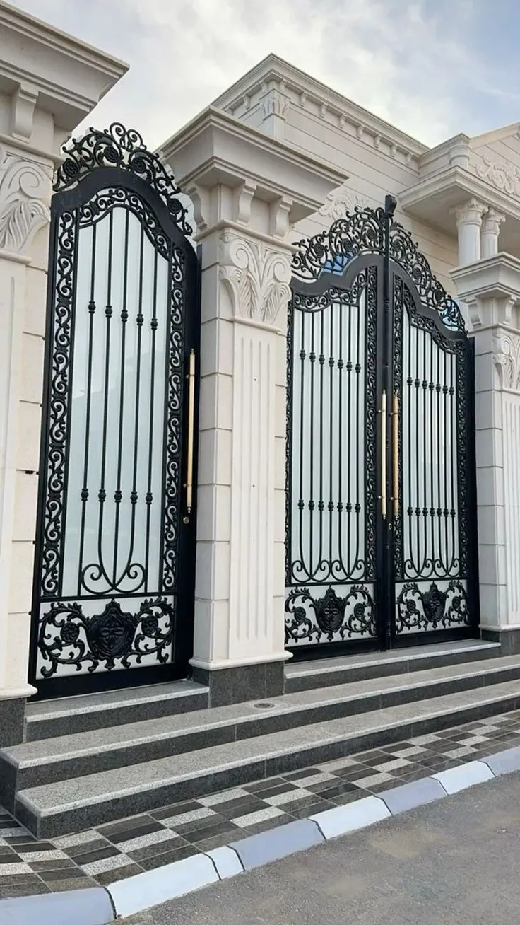 ابواب حديد للبوابات|تصميم ابواب مداخل في الرياض
