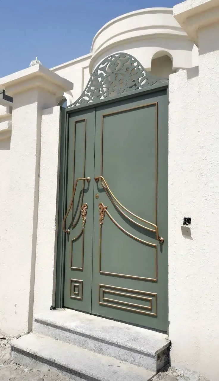 ابواب حديد للبوابات|تصميم ابواب مداخل في الرياض