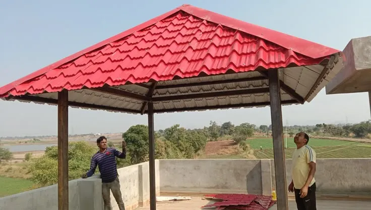 تركيب قرميد شاليهات |تركيب قرميد برندات شمال الرياض