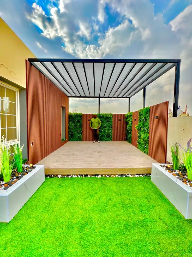 مظلة جلسة خشبية سعر تركيب في الرياض