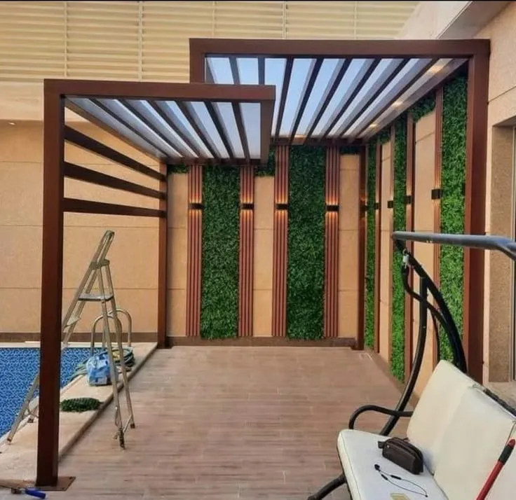 مظلة جلسة خشبية سعر تركيب في الرياض