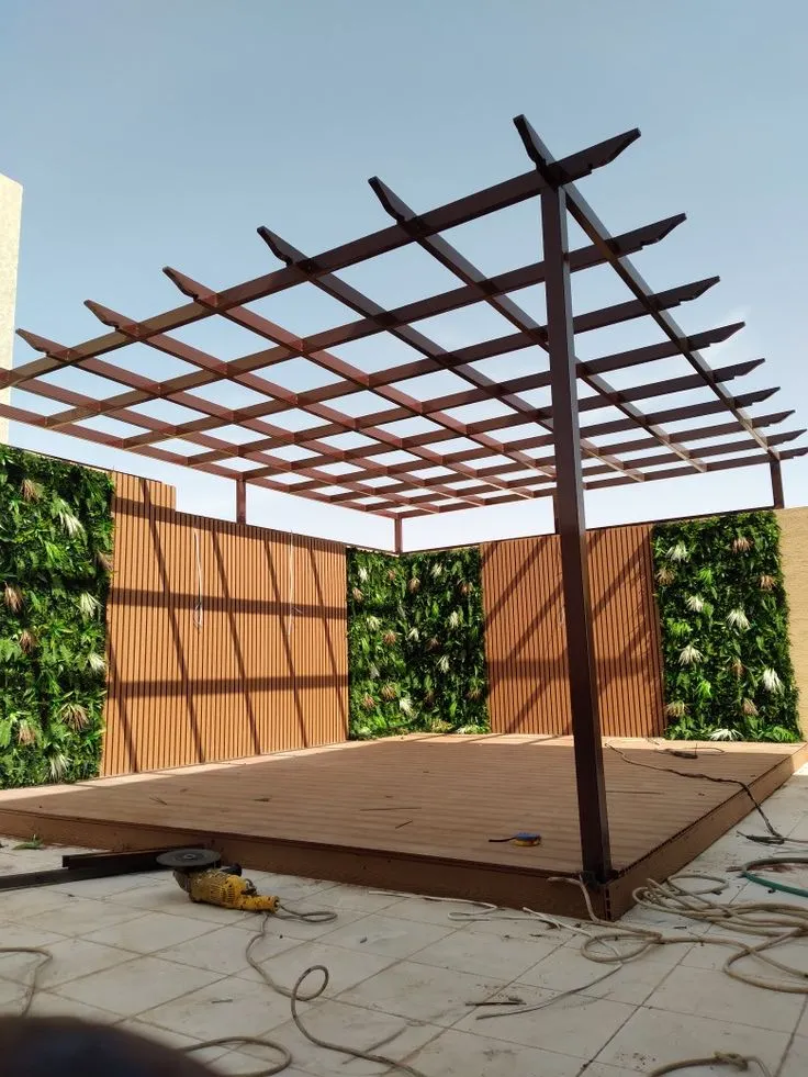 أفضل جلسات بديل الخشب تكلفة تركيب  شمال الرياض  حي النرجس