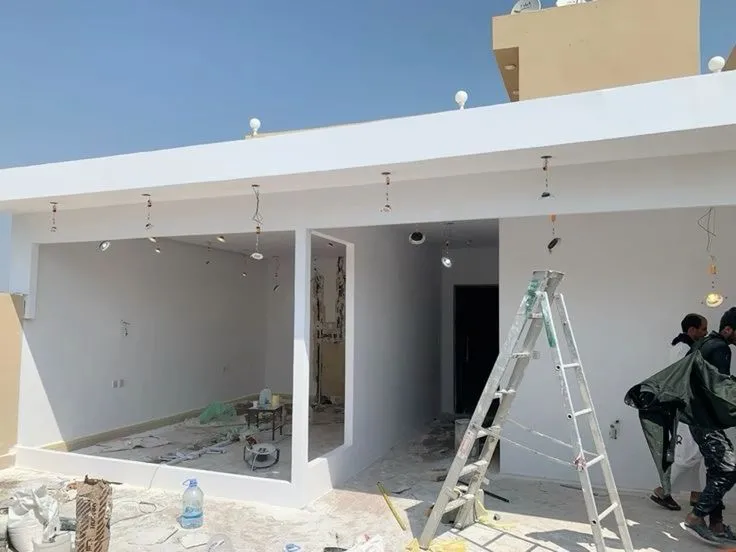 بناء ملحق اسمنت للبيت في الرياض