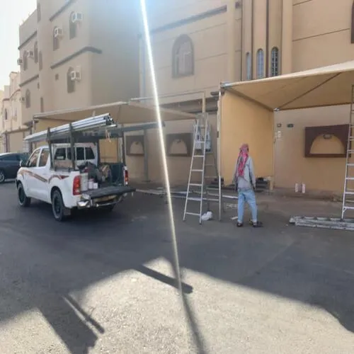 تفصيل قماش مظلات في الرياض | تصميم وتغيير وتركيب 