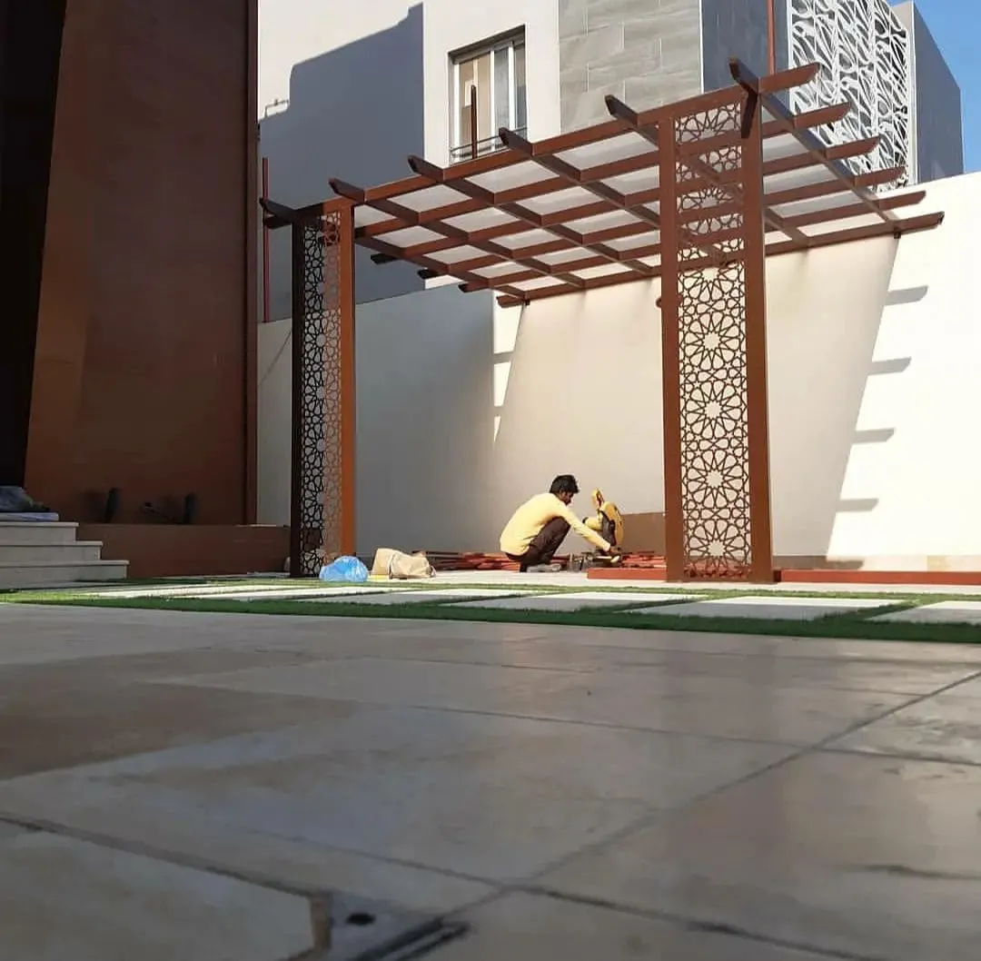 برجولات حديد بالرياض | تفصيل وتركيب حسب المقاس