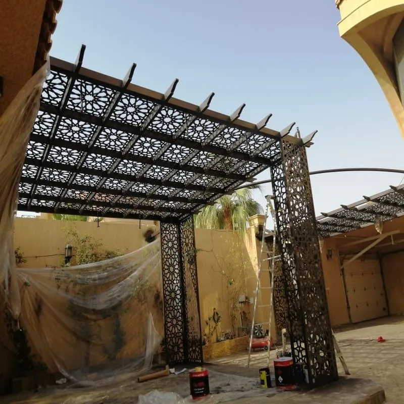برجولات حديد بالرياض | تفصيل وتركيب حسب المقاس