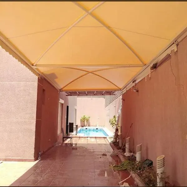 مظلات ارتدادات المنازل بالرياض | استغلال المساحات الجانبية
