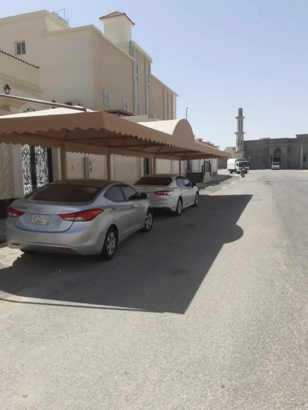 تفصيل مظلات قماش للفلل حي حطين الرياض | تصاميم حسب المقاس